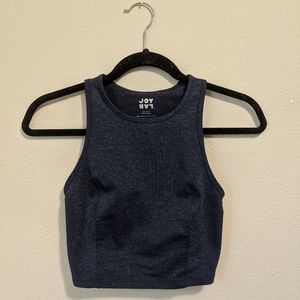 SOLD! Joy Lab Navy Cropped Workout Top